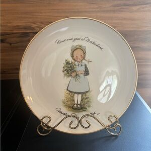 Holly Hobbie Mother's Day Plate 1974
